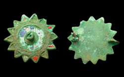 Brooch, Disc type, Enameled, c. 2nd Cent. AD